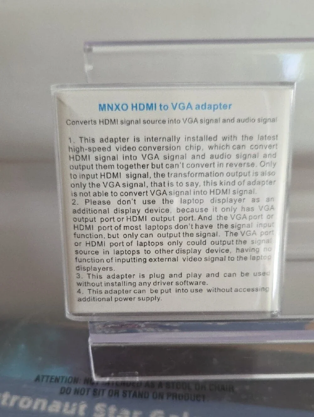 White HDMI to VGA Adapter with Audio Output - Compact Video Converter